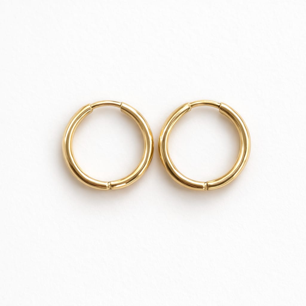 Créoles rondes or 17 mm