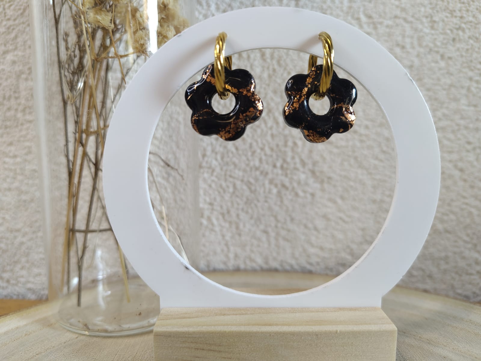 Pampilles Josia noir/cuivré