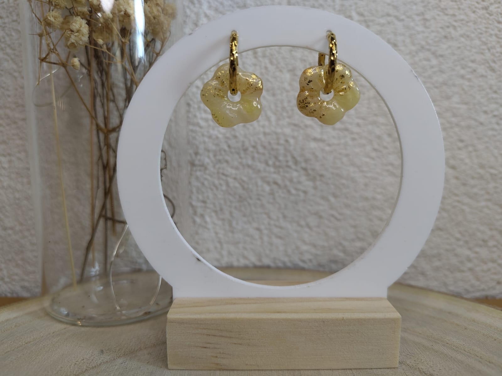 Créoles martelées argent