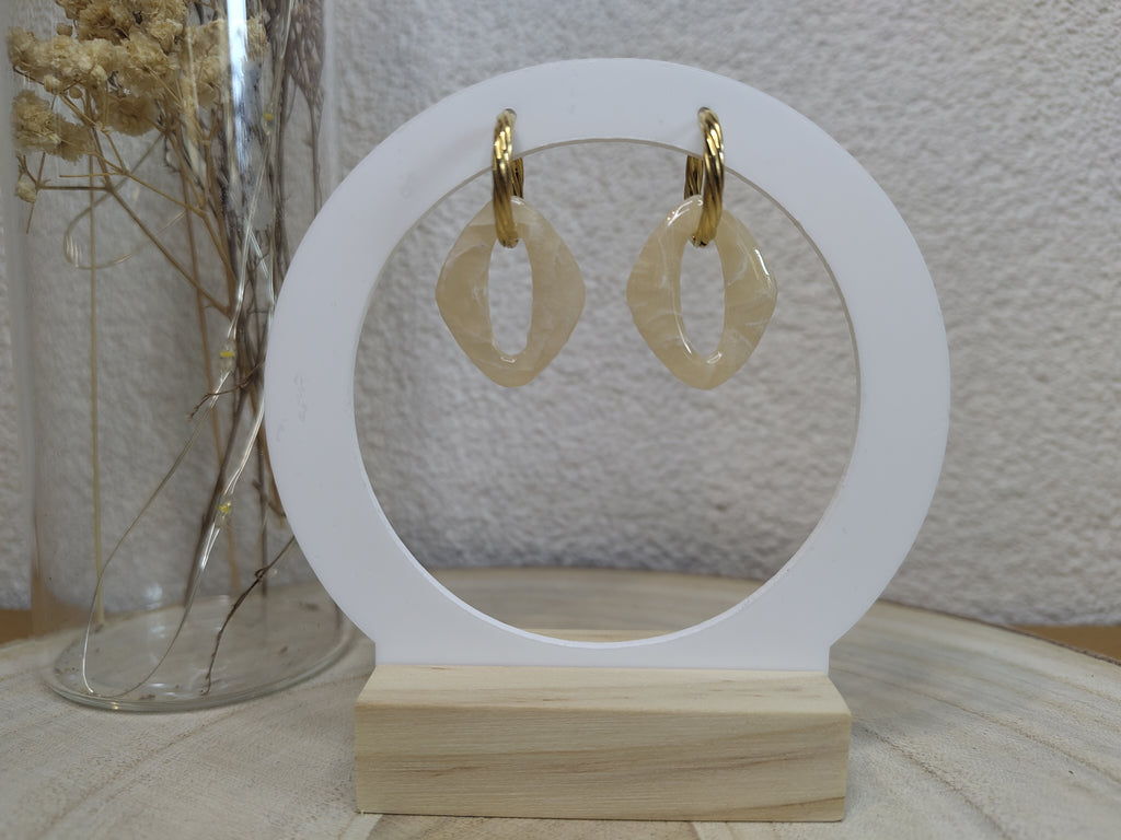 Pampilles Nelya beige translucide