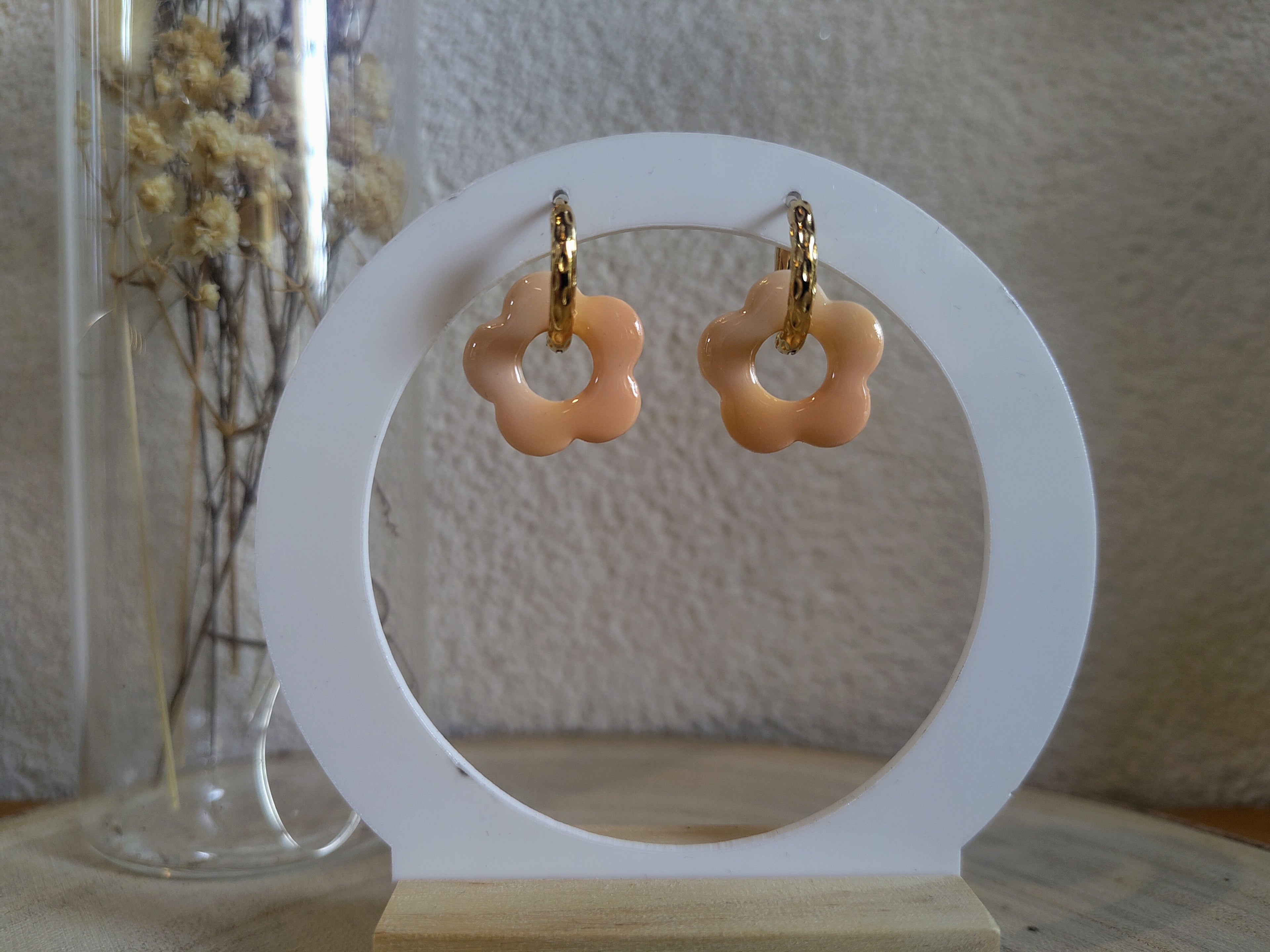 Pampilles Velya dégradé orange pastel