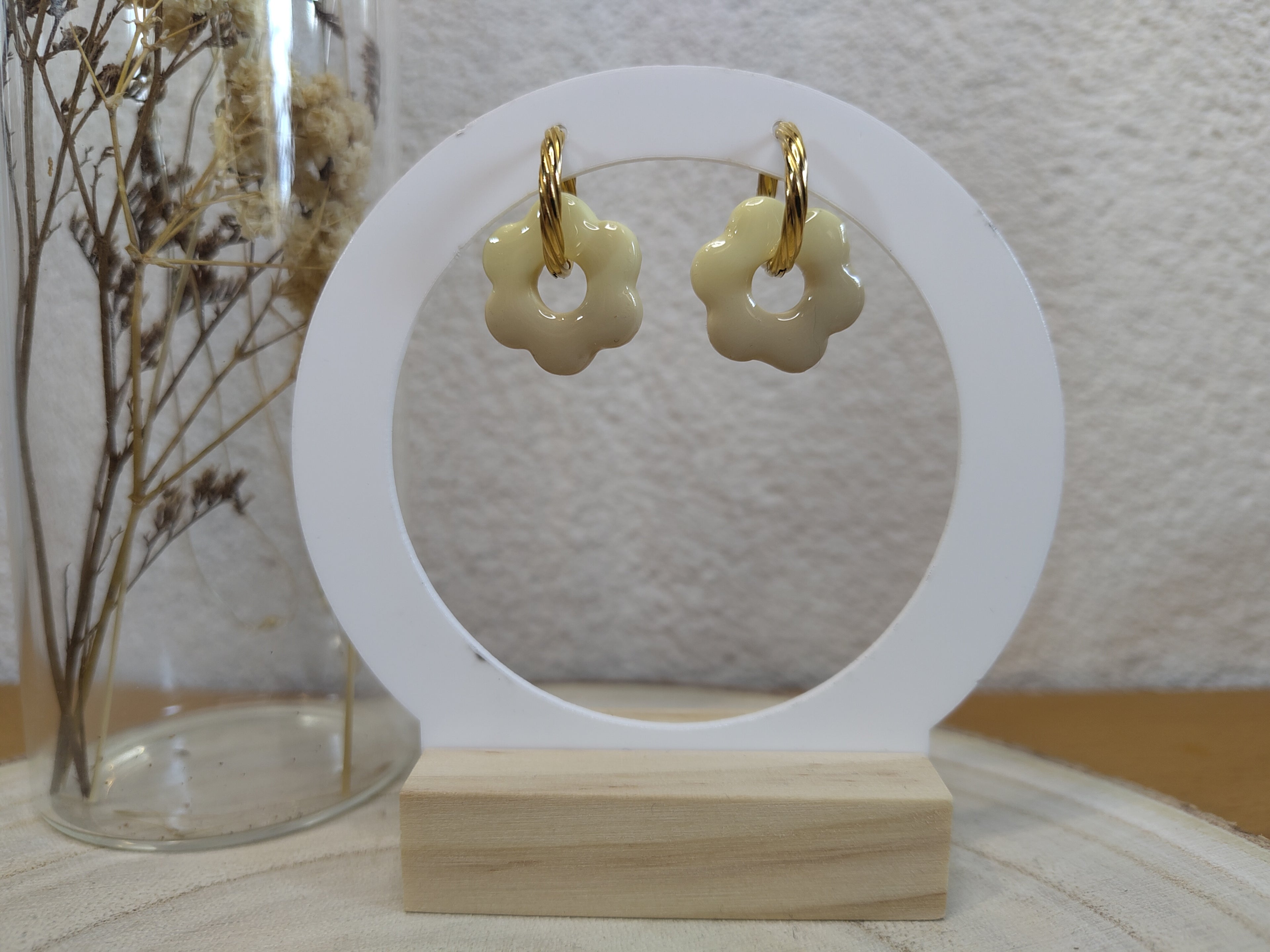 Pampilles Josia dégradé jaune pastel